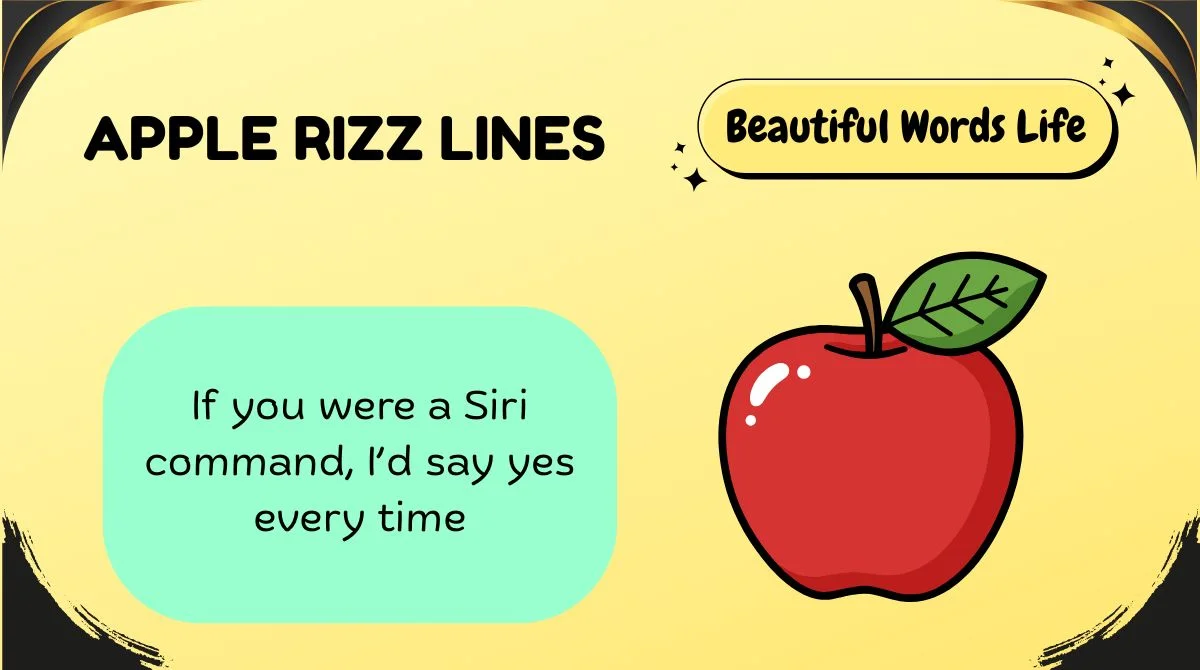 204+ Apple Rizz Lines 🍎💌 | Smooth, Funny & Flirty DM-Worthy Lines for 2026