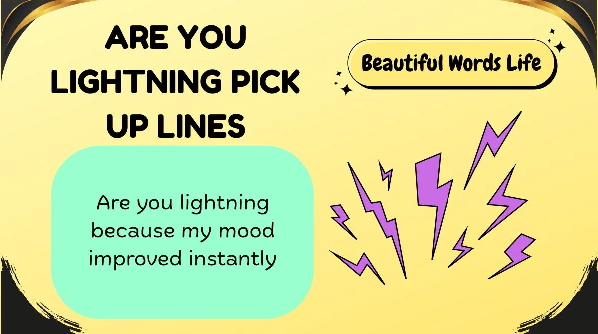 Are You Lightning Pick Up Lines