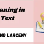 Grand Larceny Meaning