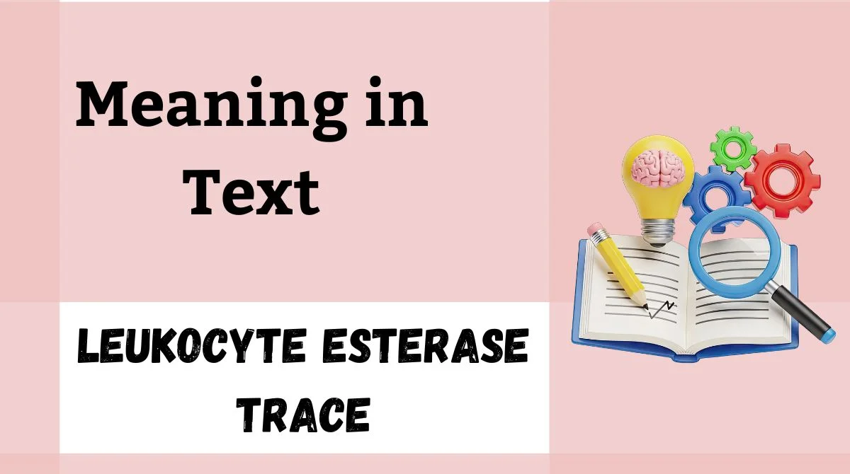 Leukocyte Esterase Trace Meaning