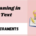Sacraments Meaning