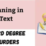 Third Degree Murders Meaning